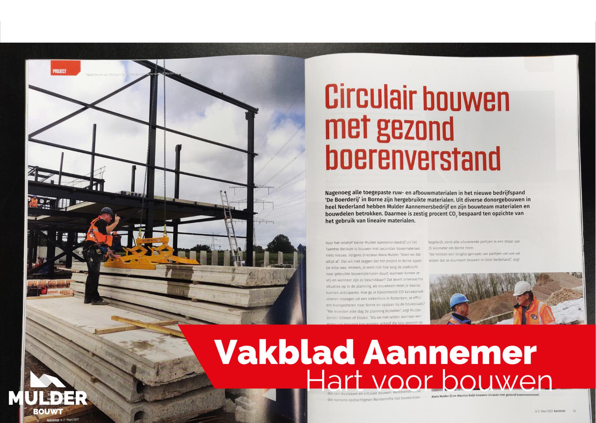 Interview met vakblad Aannemer