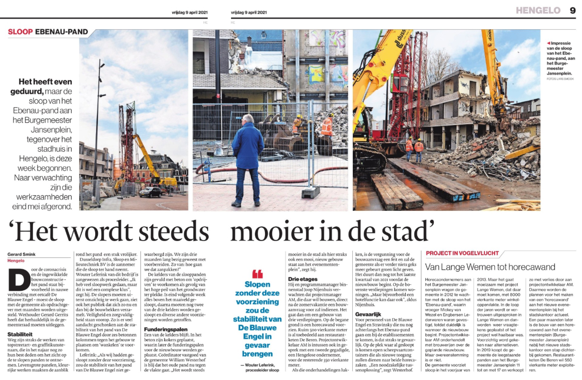 Het wordt steeds mooier in de stad