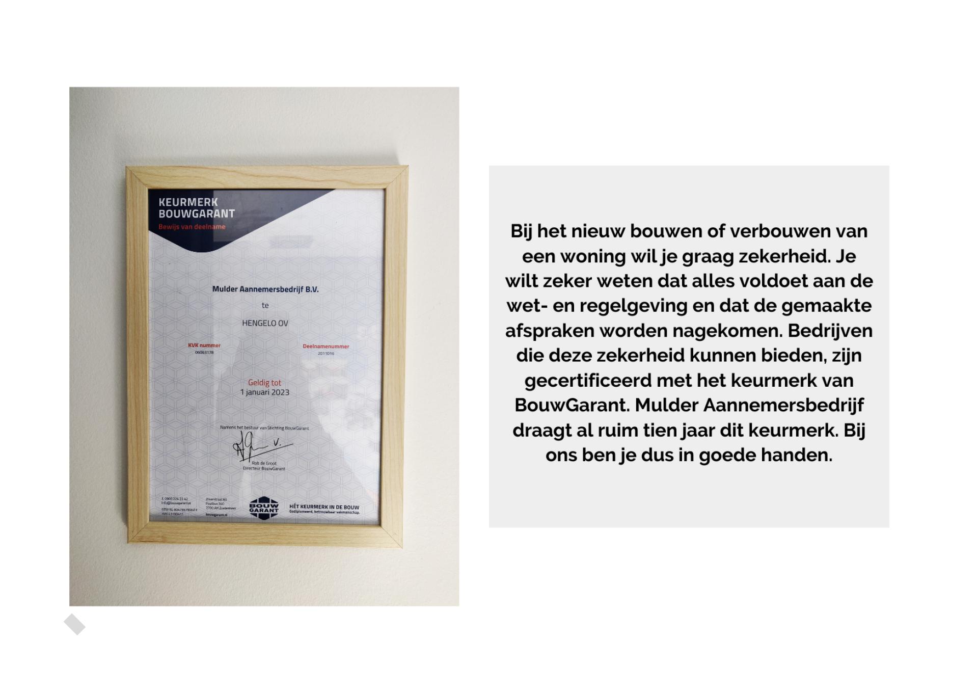 BouwGarant | h&eacute;t keurmerk in de bouw