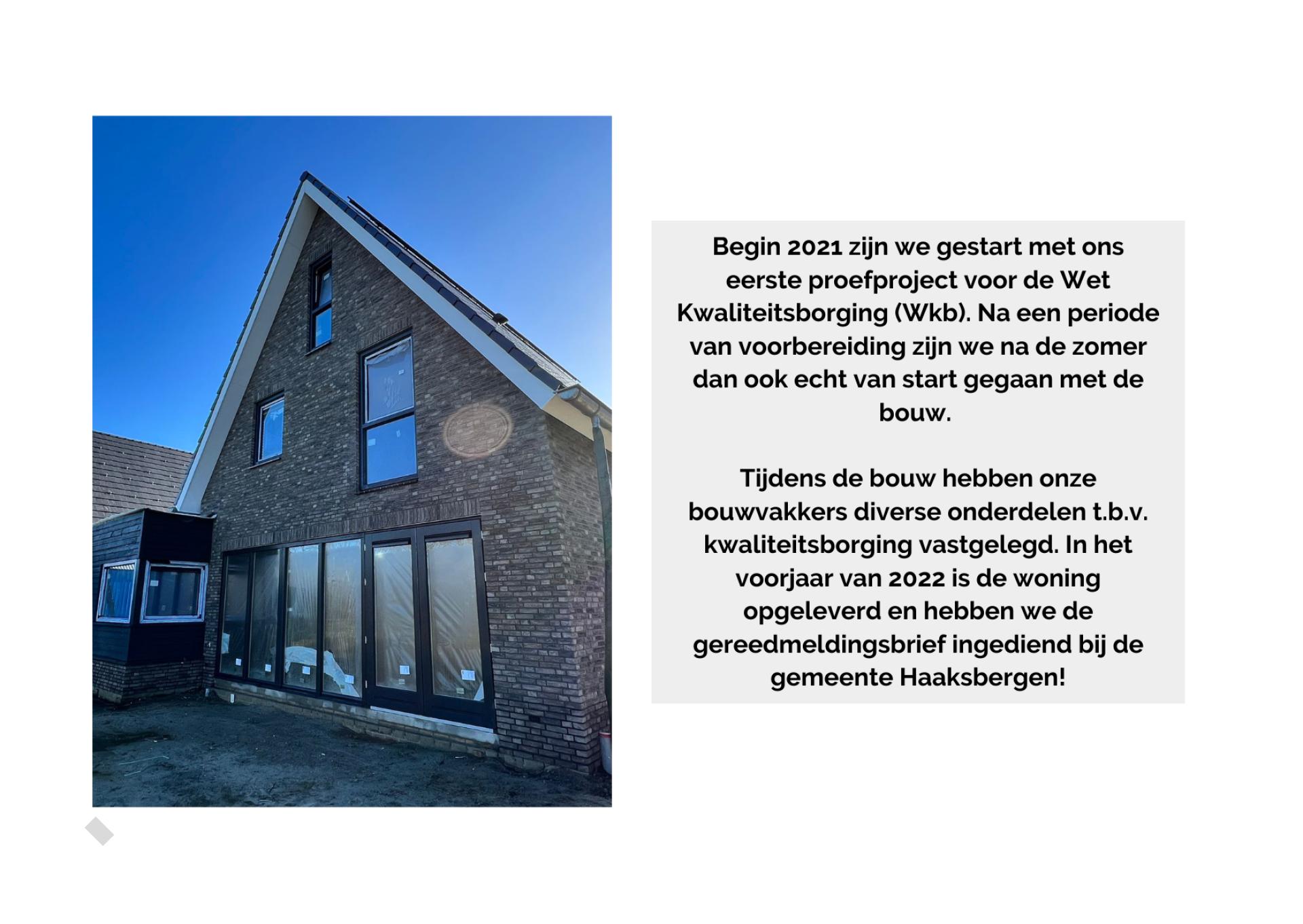 Proefproject I Wet Kwaliteitsborging (Wkb)