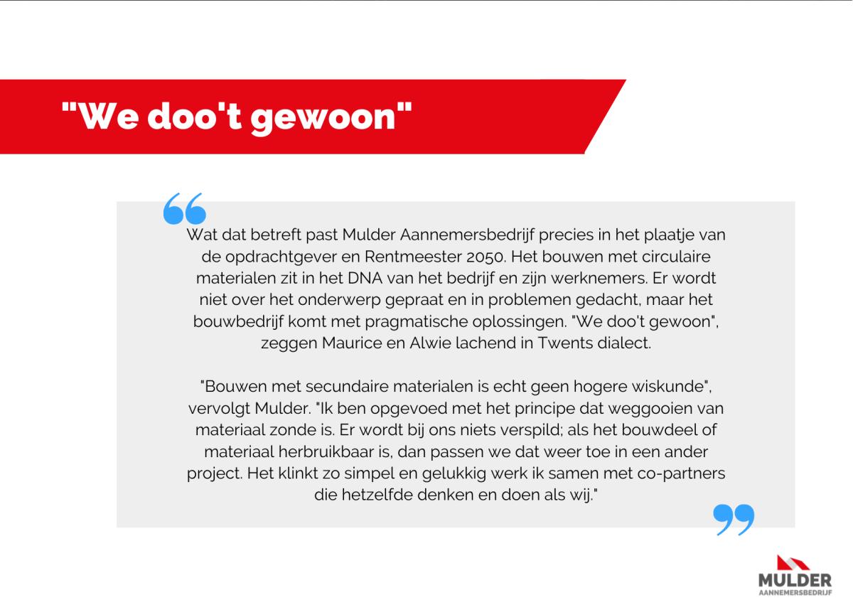 Interview Aannemer 'De Boerderij' in Borne