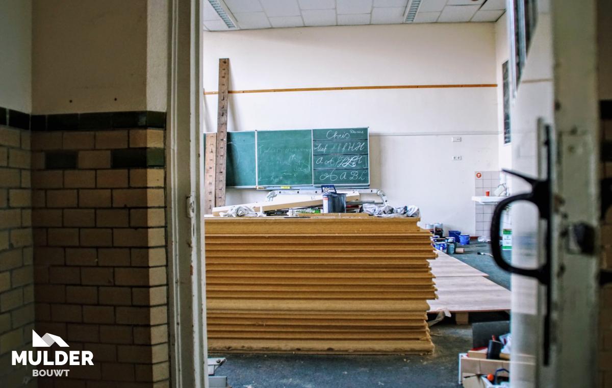 Van schoolgebouw naar 4 woningen