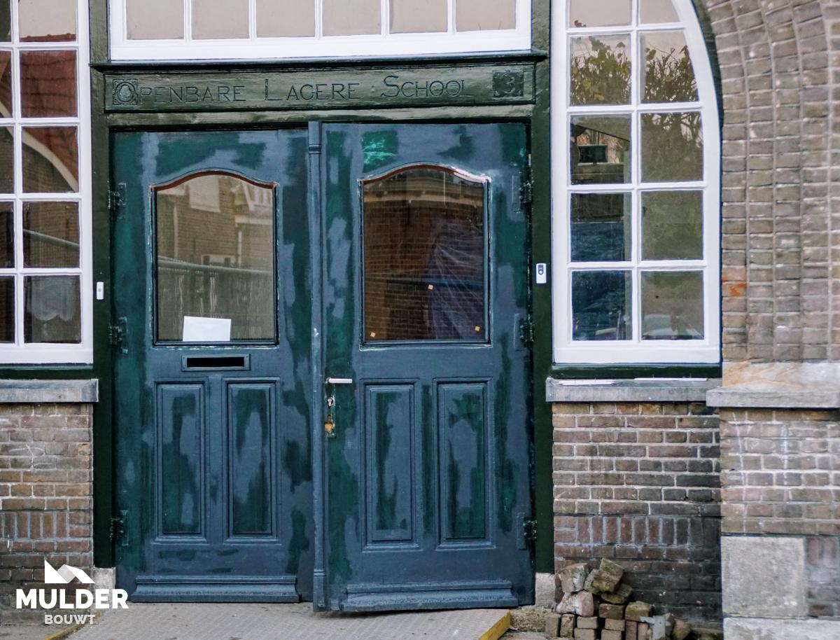 Van schoolgebouw naar 4 woningen