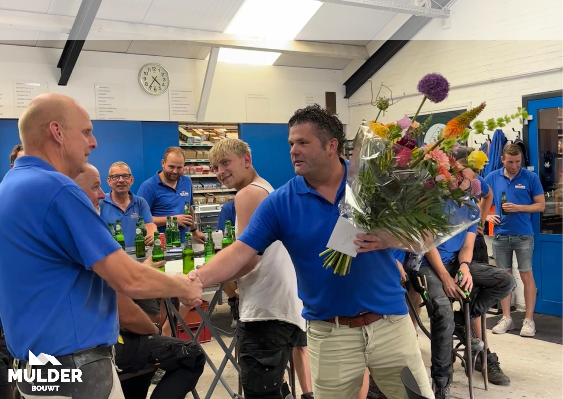 Erwin 12,5 jaar in dienst 