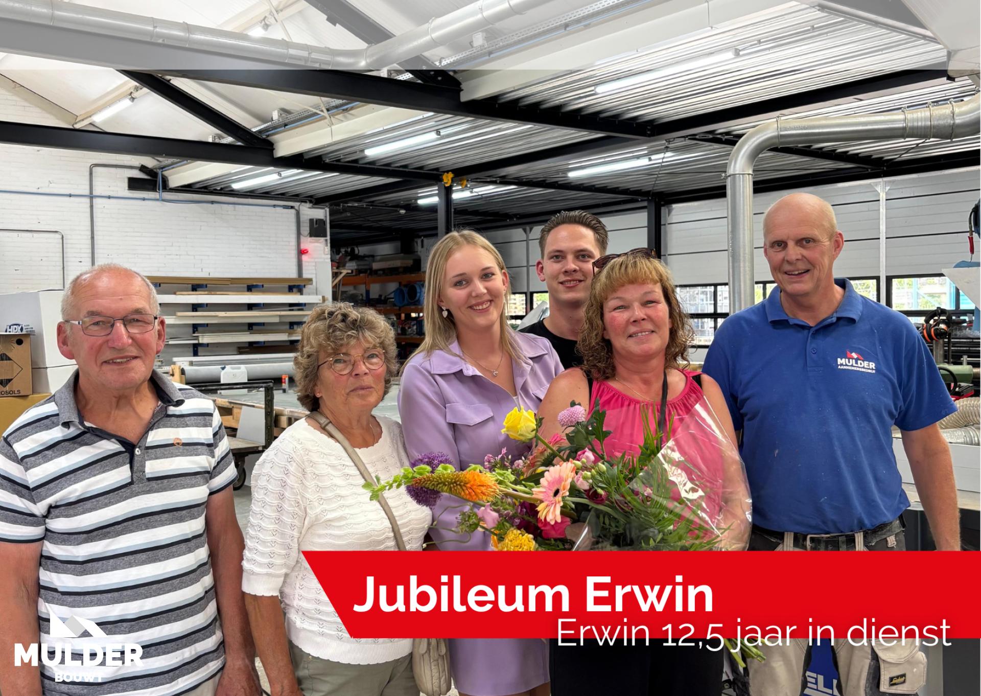 Erwin 12,5 jaar in dienst 