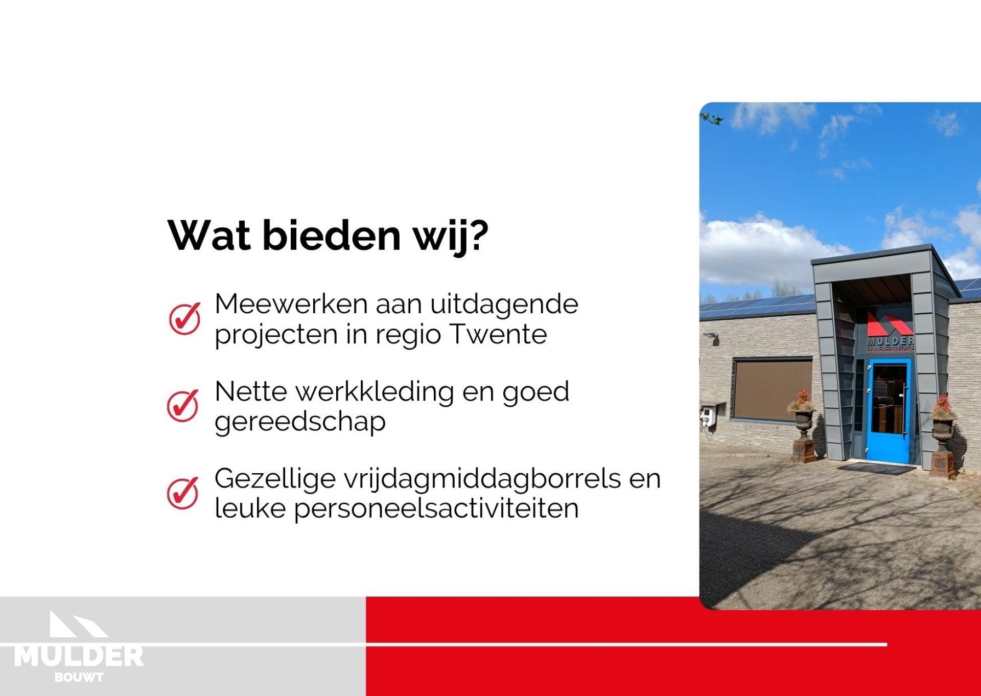 Vacature Timmerman (m/v) (40 uur)
